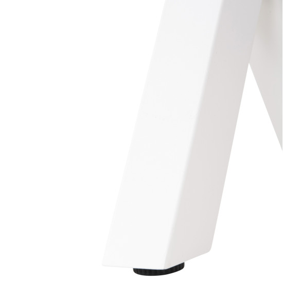 Παγκακι αλουμινιου tawnee hm6040.02 λευκο-polywood καθισμα φυσικο 220x36x44,5υεκ. **