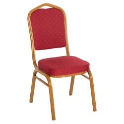 Καρεκλα μεταλλικη συνεδριου catering hilton- μπορντο υφασμα hm0054.21 44x66x92,5yεκ. **