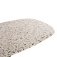 Τραπεζι οβαλ rodden hm11903.03 με werzalit terrazzo-μαυρη χιαστι βαση 146x94x75υεκ **