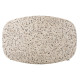 Τραπεζι οβαλ rodden hm11903.03 με werzalit terrazzo-μαυρη χιαστι βαση 146x94x75υεκ **