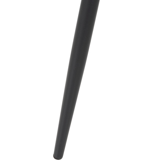 ΚΑΡΕΚΛΑ LEONARDO HM00100.28 ΥΦΑΣΜΑ ΣΚΟΥΡΟ ΜΠΕΖ & ΜΑΥΡΑ ΜΕΤΑΛ. ΠΟΔΙΑ 42x49,5x89Υεκ. - 4τεμ **