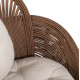 Πολυθρονα circe hm9883 rattan καφε-μαξιλαρια εκρου 100x74x112,5υεκ. **