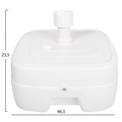 Πλαστικη βαση ομπρελασ με ροδα solbas hm6113.01 λευκη- κονταρι 33/50mm 46,5x23,5υ ** Πλαστικη βαση ομπρελασ με ροδα solbas hm6113.01 λευκη- κονταρι 33/50mm 46,5x23,5υ **