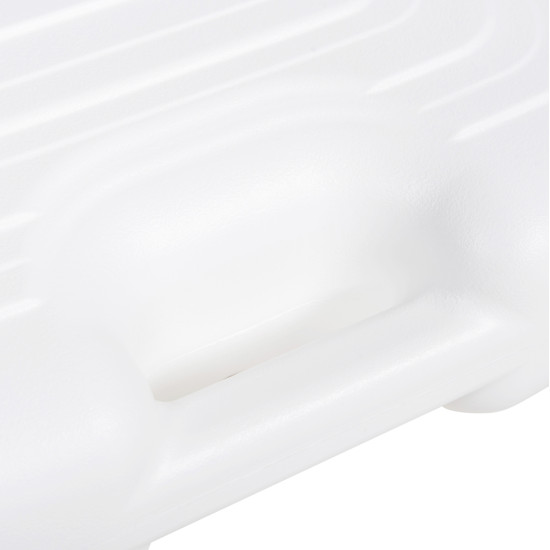 Πλαστικη βαση ομπρελασ με χερουλι solbas hm6112.01 λευκη-κονταρι 20/38mm 45x45x11υ **