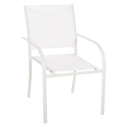 Πολυθρονα εξ.χωρου redan hm5976.02 μεταλλο λευκο-textilene λευκο 56x60x88υεκ **