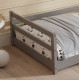 Κρεβατι παιδικο houser hm676.05 τ.montessori ξυλο πευκο γκρι- 190x90εκ **