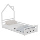 Κρεβατι παιδικο houser hm676.03 τ.montessori ξυλο πευκο λευκο- 190x90εκ **