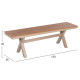 Παγκακι αλουμινιου tawnee hm6038.04 σαμπανι-polywood καθισμα φυσικο 150x36x45υεκ. **