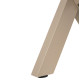 Παγκακι αλουμινιου tawnee hm6038.04 σαμπανι-polywood καθισμα φυσικο 150x36x45υεκ. **