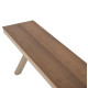Παγκακι αλουμινιου tawnee hm6040.04 σαμπανι-polywood καθισμα φυσικο 220x36x44,5υεκ. **