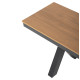 Παγκακι αλουμινιου tawnee hm6040.01 ανθρακι-polywood καθισμα φυσικο 220x36x44,5υεκ. **