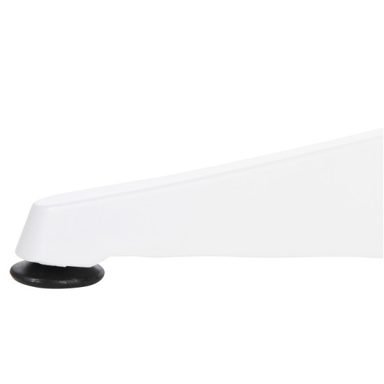 Τραπεζι αλουμινιου στρογγυλο alexa hm6086.02 λευκο-polywood top φυσικο φ60x73υεκ. **