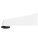 Τραπεζι αλουμινιου στρογγυλο alexa hm6086.02 λευκο-polywood top φυσικο φ60x73υεκ. **
