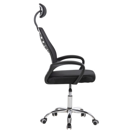 Καρεκλα γραφειου trail2 hm1193 μαυρο mesh-ποδι χρωμιου 62x59x120yεκ. ** Καρεκλα γραφειου trail2 hm1193 μαυρο mesh-ποδι χρωμιου 62x59x120yεκ. **