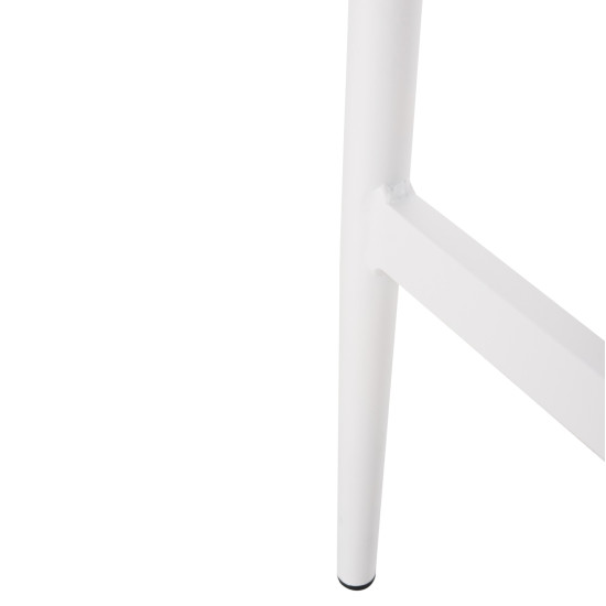 Σκαμπο bar αλουμινιου gregg hm5788.11 λευκο-μπεζ τησ αμμου συνθ.rattan 55x57x106υεκ. **