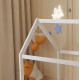 Κρεβατι παιδικο pepe hm677.03 τ.montessori ξυλο πευκο λευκο- 190x90εκ **