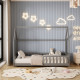 Κρεβατι παιδικο με καγκελα phyllis hm679.05 τ.montessori ξυλο πευκο γκρι-190x90εκ. **