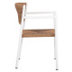 Πολυθρονα αλουμινιου ster hm5786.11 λευκη-συνθ.rattan μπεζ 55,5x53x78υεκ. **