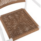 Πολυθρονα αλουμινιου ster hm5786.11 λευκη-συνθ.rattan μπεζ 55,5x53x78υεκ. **