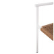Πολυθρονα αλουμινιου ster hm5786.11 λευκη-συνθ.rattan μπεζ 55,5x53x78υεκ. **