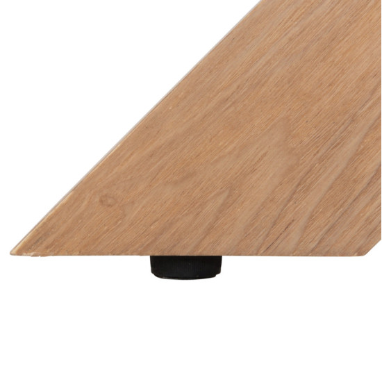 Τραπεζι paolo hm9853 mdf με καπλαμα φραξινου-ποδια rubberwood-φυσικο 180x90x75yεκ **