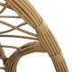 Διπλη κρεμαστη φωλια me υποποδιο gracie hm5754.02 μπεζ συνθ.rattan-γκρι μεταλ.σκελετοσ φ120x200υεκ **