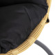 Μονη κρεμαστη φωλια me υποποδιο gracie hm5755.02 μπεζ συνθ.rattan-γκρι μεταλ.σκελετοσ φ104x200υεκ **