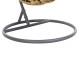Μονη κρεμαστη φωλια me υποποδιο gracie hm5755.02 μπεζ συνθ.rattan-γκρι μεταλ.σκελετοσ φ104x200υεκ **