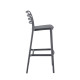 Σκαμπο bar πολυπροπυλενιου snod hm6099.03 γκρι 37,2x50x101,5υεκ. **