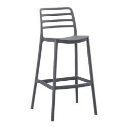 Σκαμπο bar πολυπροπυλενιου snod hm6099.03 γκρι 37,2x50x101,5υεκ. **