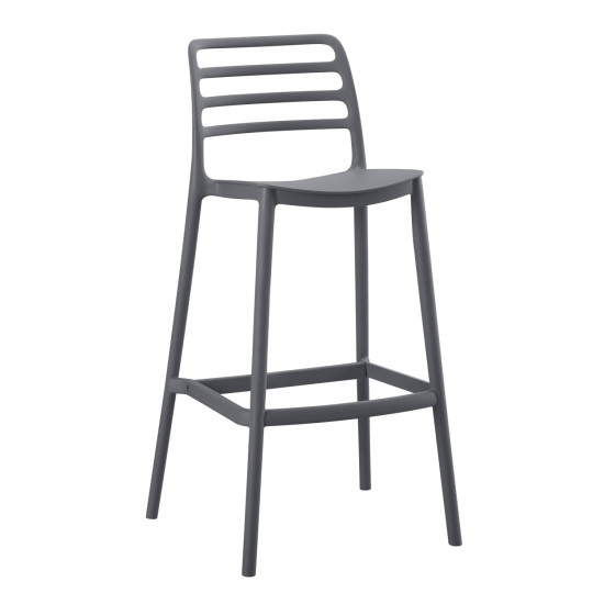 Σκαμπο bar πολυπροπυλενιου snod hm6099.03 γκρι 37,2x50x101,5υεκ. **