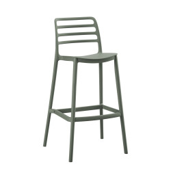 Σκαμπο bar πολυπροπυλενιου snod hm6099.07 olive green 37,2x50x101,5υεκ. **