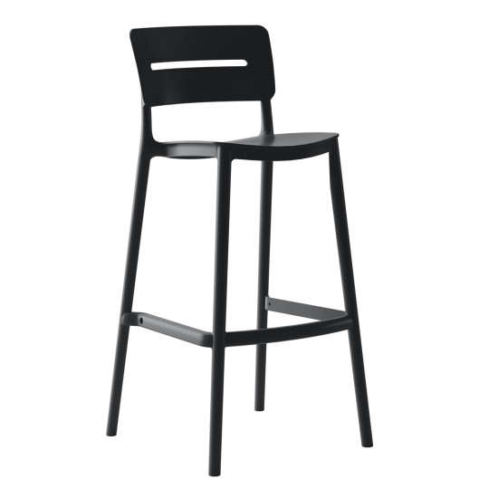 Σκαμπο bar πολυπροπυλενιου snod2 hm6100.02 μαυρο 37,2x50x101,5υεκ. **
