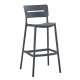 Σκαμπο bar πολυπροπυλενιου snod2 hm6100.03 γκρι 37,2x50x101,5υεκ. **
