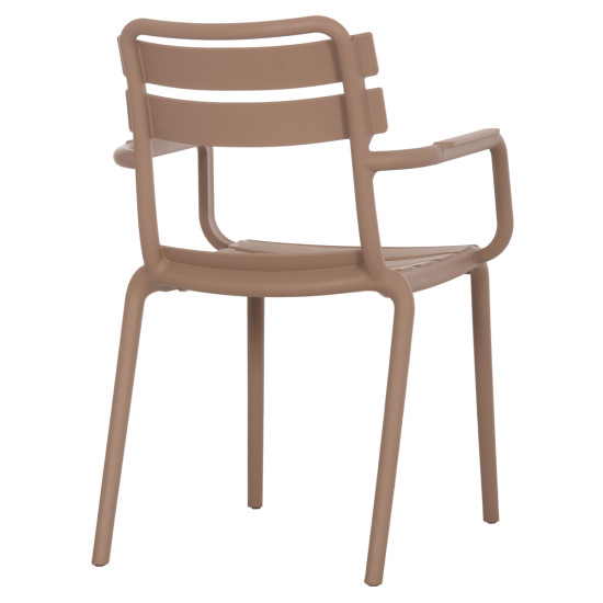 Πολυθρονα πολυπροπυλενιου philly hm6123.06 μπεζ 58,5x49x83,5υεκ. **