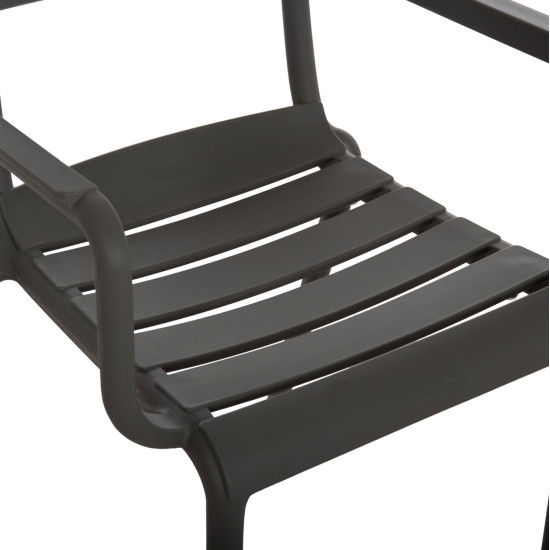 Πολυθρονα πολυπροπυλενιου philly hm6123.04 olive green 58,5x49x83,5υεκ. **