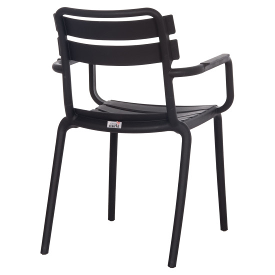 Πολυθρονα πολυπροπυλενιου philly hm6123.02 μαυρο 58.5x49x83.5υεκ. **