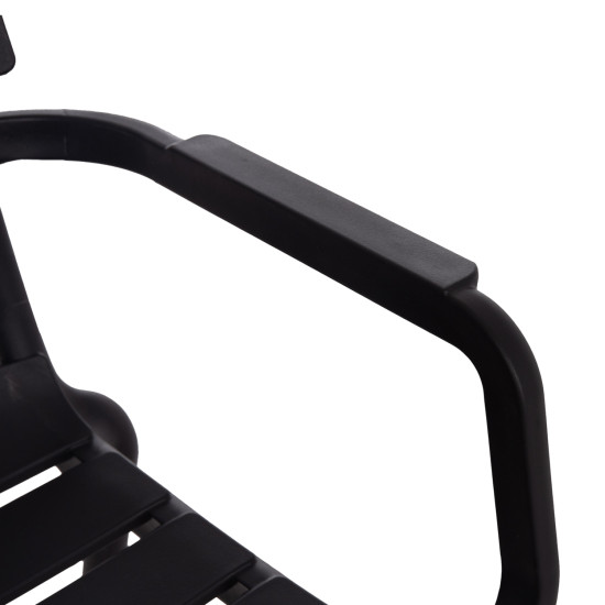 Πολυθρονα πολυπροπυλενιου philly hm6123.02 μαυρο 58.5x49x83.5υεκ. **