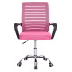 Καρεκλα γραφειου trail hm1192.35 ροζ mesh-ποδι χρωμιου 62x51x98υεκ. **