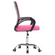 Καρεκλα γραφειου trail hm1192.35 ροζ mesh-ποδι χρωμιου 62x51x98υεκ. **