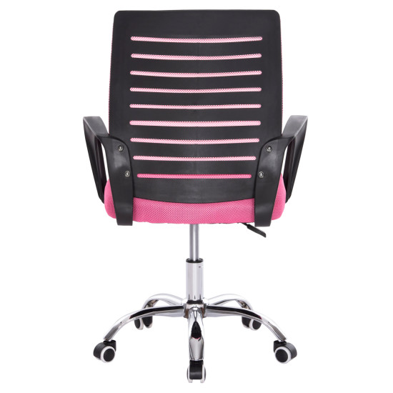 Καρεκλα γραφειου trail hm1192.35 ροζ mesh-ποδι χρωμιου 62x51x98υεκ. **