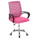 Καρεκλα γραφειου trail hm1192.35 ροζ mesh-ποδι χρωμιου 62x51x98υεκ. **
