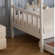 Κρεβατι παιδικο klarice hm680.03 τ.montessori-2 συρταρια-ξυλο πευκου λευκο-190x90εκ **
