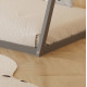 Κρεβατι παιδικο munk hm681.05 τ.montessori μασιφ ξυλο πευκου γκρι- 190x90εκ **