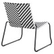 Μεταλλικη καρεκλα pony hm6082 μαυρο & ασπρο συνθ.rattan 66x68x75υεκ. **