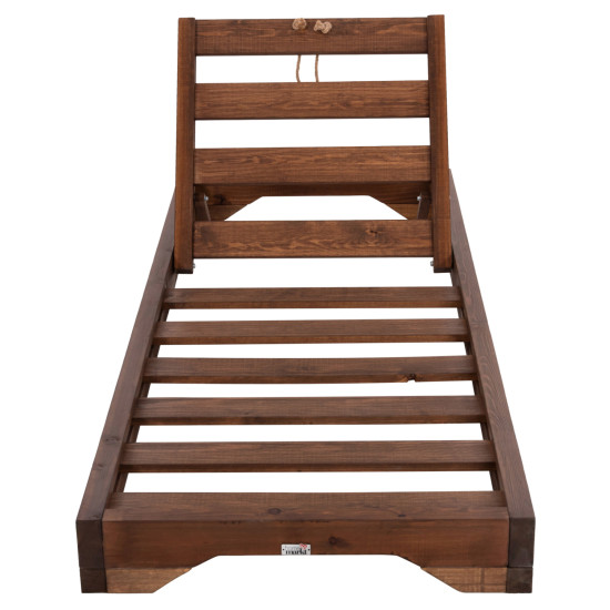 Ξαπλωστρα ikaria με ποδι hm6107.01 πευκο σε καρυδι-μονο σκελετοσ 80x208x100yεκ. ** Ξαπλωστρα ikaria με ποδι hm6107.01 πευκο σε καρυδι-μονο σκελετοσ 80x208x100yεκ. **