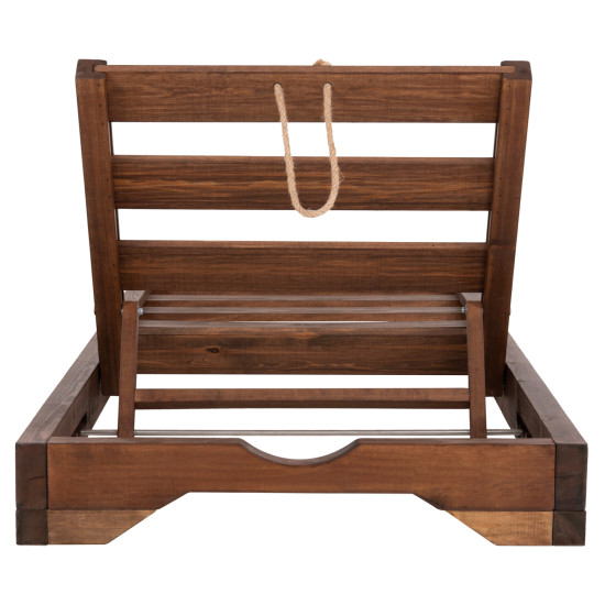 Ξαπλωστρα ikaria με ποδι hm6107.01 πευκο σε καρυδι-μονο σκελετοσ 80x208x100yεκ. ** Ξαπλωστρα ikaria με ποδι hm6107.01 πευκο σε καρυδι-μονο σκελετοσ 80x208x100yεκ. **