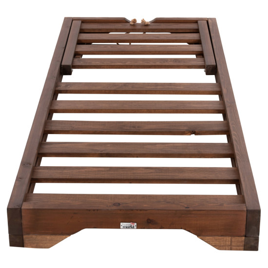 Ξαπλωστρα ikaria με ποδι hm6107.01 πευκο σε καρυδι-μονο σκελετοσ 80x208x100yεκ. ** Ξαπλωστρα ikaria με ποδι hm6107.01 πευκο σε καρυδι-μονο σκελετοσ 80x208x100yεκ. **