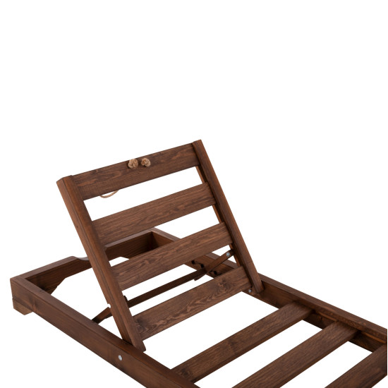 Ξαπλωστρα ikaria με ποδι hm6107.01 πευκο σε καρυδι-μονο σκελετοσ 80x208x100yεκ. ** Ξαπλωστρα ikaria με ποδι hm6107.01 πευκο σε καρυδι-μονο σκελετοσ 80x208x100yεκ. **