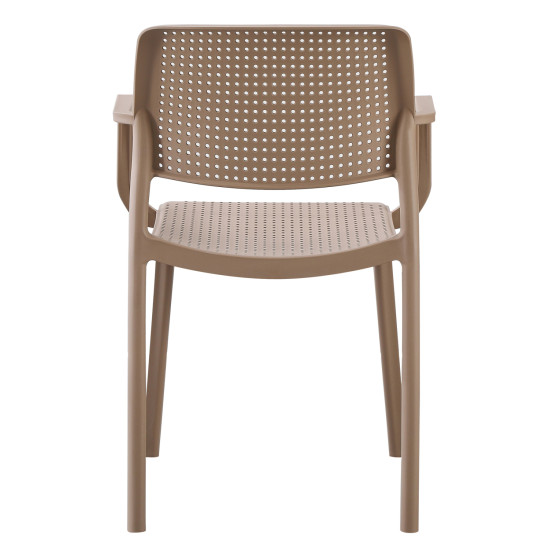 Πολυθρονα εξ.χωρου comfee hm6102.04 καπουτσινο πολυπροπυλενιο 54x57x83υεκ. **